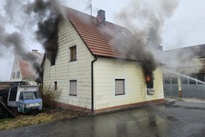 Wohnhausbrand am Flaringer Berg